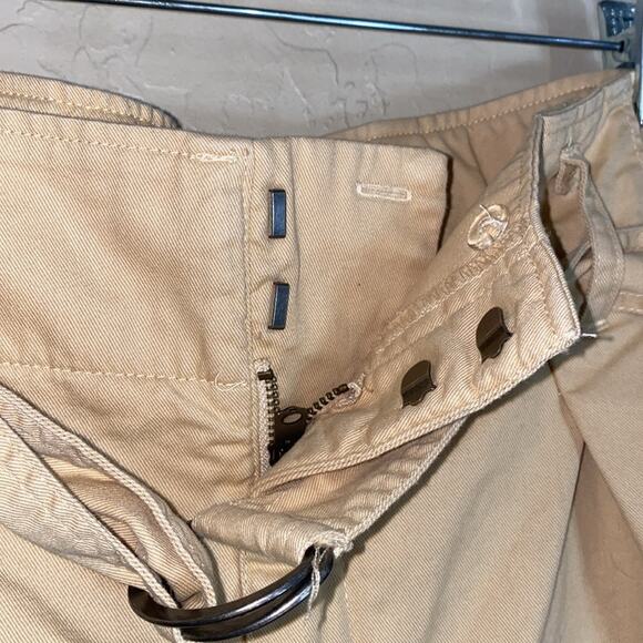 Abercrombie wide leg khaki trousers with belt - Picture 4 of 9